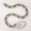 Heavy Sterling Curb Chain with Turquoise Clasp by Areias