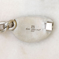 Heavy Sterling Curb Chain with Turquoise Clasp by Areias