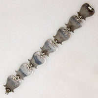 Taxco Gourd Motif Bracelet Signed "Beto Gro"