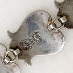 Taxco Gourd Motif Bracelet Signed "Beto Gro"