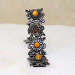 Fascinating Amber & Silver Antique Bracelet
