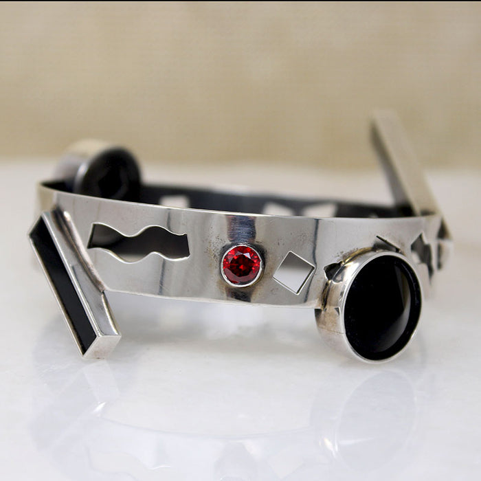 Wild New Wave Silver Bracelet by Mardi-Jo Cohen