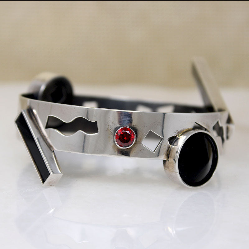 Wild New Wave Silver Bracelet by Mardi-Jo Cohen