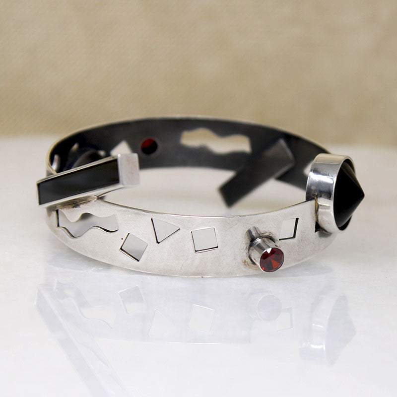 Wild New Wave Silver Bracelet by Mardi-Jo Cohen