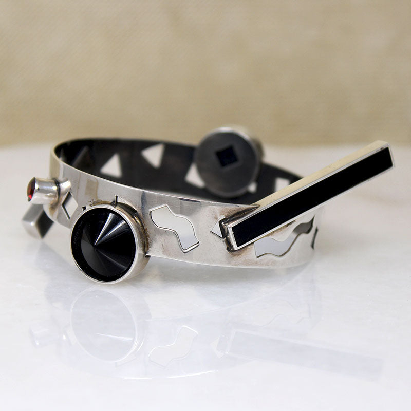 Wild New Wave Silver Bracelet by Mardi-Jo Cohen