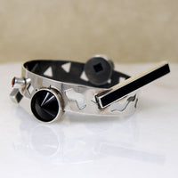 Wild New Wave Silver Bracelet by Mardi-Jo Cohen