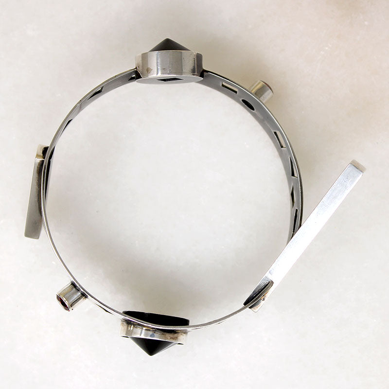 Wild New Wave Silver Bracelet by Mardi-Jo Cohen