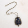 Dramatic Carved Aztec Mask Mexican Necklace