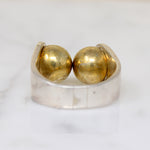 Mexican Modernist Sterling & Vermeil Ring by Harms