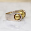Mexican Modernist Sterling & Vermeil Ring by Harms