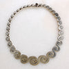 Mexican Modernist Sterling Silver Wave Collar