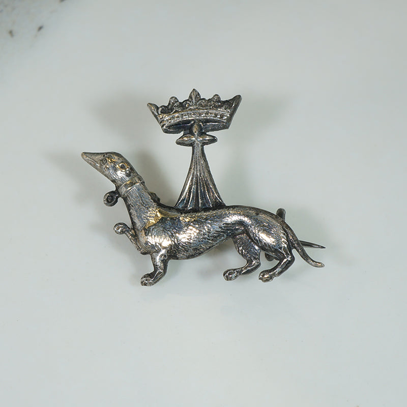 French Ermine Silver Pin