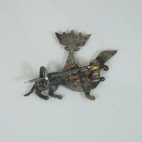 French Ermine Silver Pin