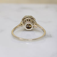 Effervescent 1.70ct Champagne Diamond Art Deco Ring