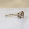 Effervescent 1.70ct Champagne Diamond Art Deco Ring
