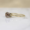 Distinctive 1ct Cognac Diamond Art Deco Solitaire 
