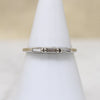 Slim Baguette Diamond & White Gold Wedding Band
