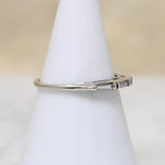 Slim Baguette Diamond & White Gold Wedding Band