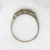 Slim Baguette Diamond & White Gold Wedding Band