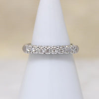 Nine Diamond Chic Platinum Wedding Band