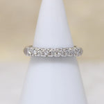 Nine Diamond Chic Platinum Wedding Band