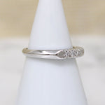 Nine Diamond Chic Platinum Wedding Band