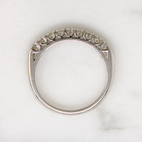 Nine Diamond Chic Platinum Wedding Band