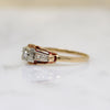 Charming Art Deco Two-Tone Gold & Diamond Ring