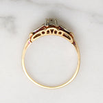 Charming Art Deco Two-Tone Gold & Diamond Ring