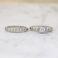 Gorgeous "Gem Lite" Diamond & White Gold Bridal Set