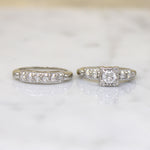 Gorgeous "Gem Lite" Diamond & White Gold Bridal Set