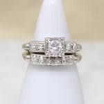 Gorgeous "Gem Lite" Diamond & White Gold Bridal Set