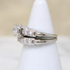 Gorgeous "Gem Lite" Diamond & White Gold Bridal Set