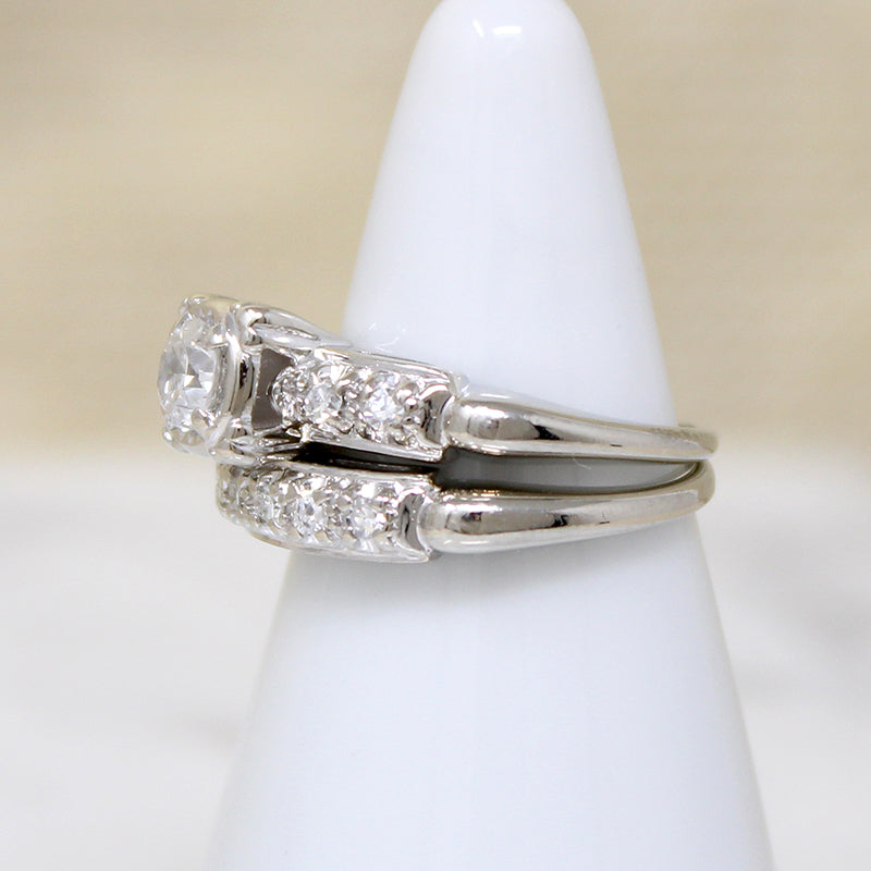Gorgeous "Gem Lite" Diamond & White Gold Bridal Set