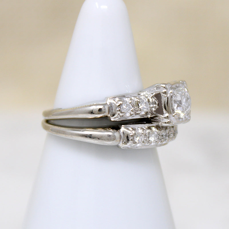 Gorgeous "Gem Lite" Diamond & White Gold Bridal Set