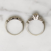 Gorgeous "Gem Lite" Diamond & White Gold Bridal Set
