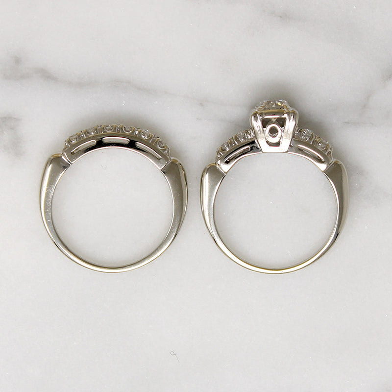 Gorgeous "Gem Lite" Diamond & White Gold Bridal Set