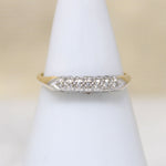 Classic Two-Tone Gold & Diamond Wedding Band