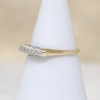 Classic Two-Tone Gold & Diamond Wedding Band