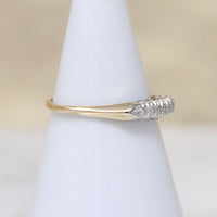 Classic Two-Tone Gold & Diamond Wedding Band