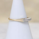 Classic Two-Tone Gold & Diamond Wedding Band