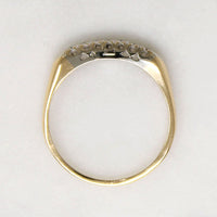 Classic Two-Tone Gold & Diamond Wedding Band