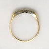 Classic Two-Tone Gold & Diamond Wedding Band