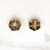 Art Deco Diamond & Engraved White Gold Studs