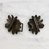 Edwardian Sterling Silver Double Daisy Belt Buckle