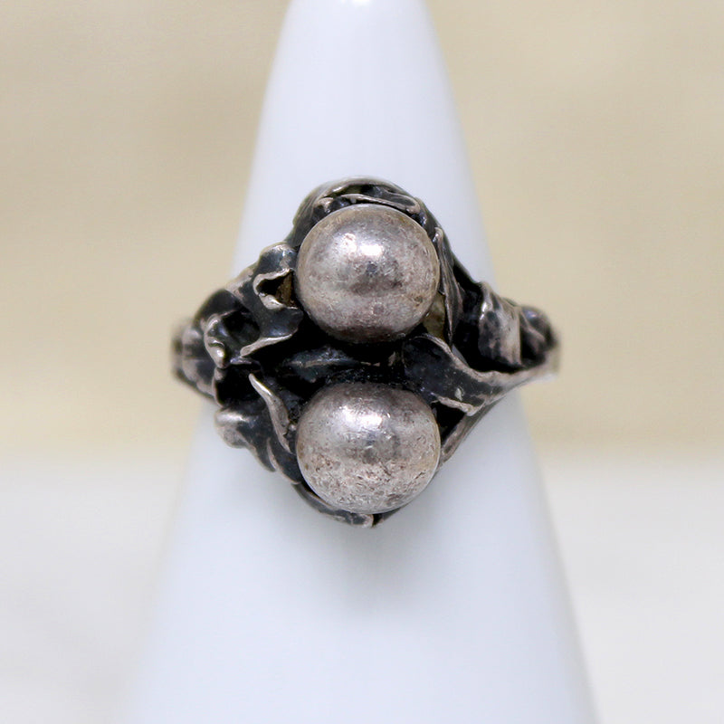 Sterling Silver Orb Ring by Cini