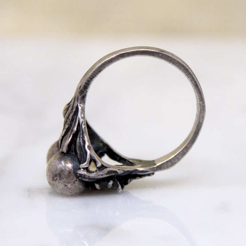 Sterling Silver Orb Ring by Cini
