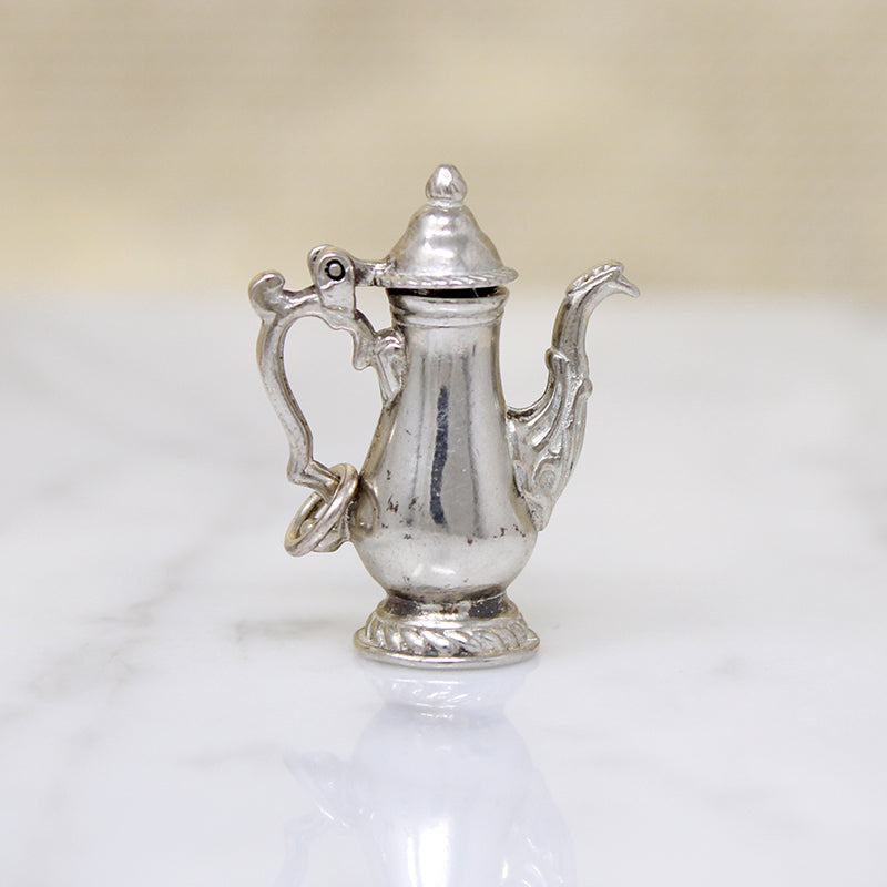 Spill the Tea Sterling Silver Teapot Charm