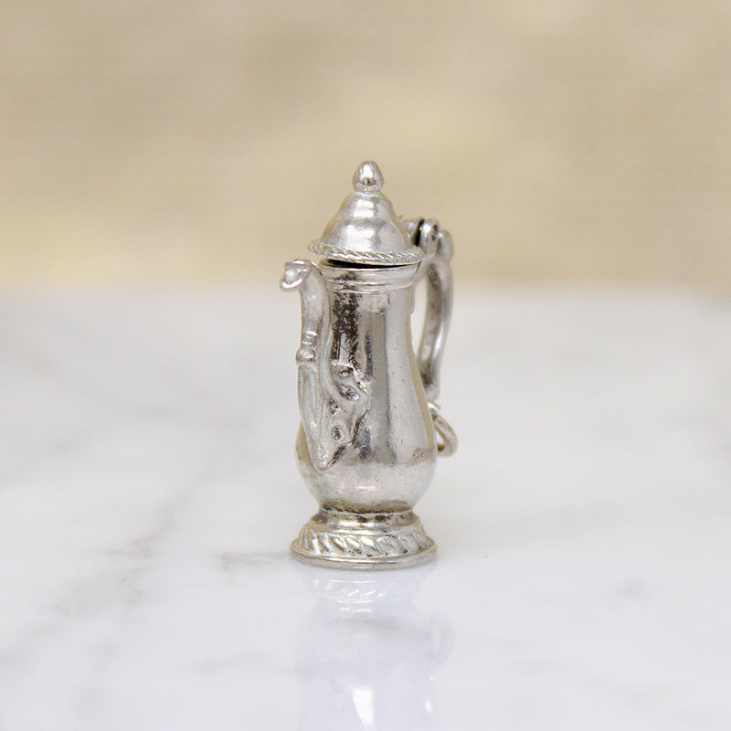 Spill the Tea Sterling Silver Teapot Charm