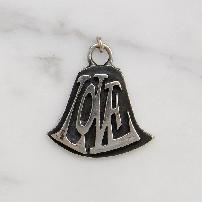 Funky "Love" Bell Sterling Charm